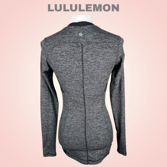 Lululemon | Base Runner Long Sleeve Heathered Black/Black Top - Picture 4 of 6